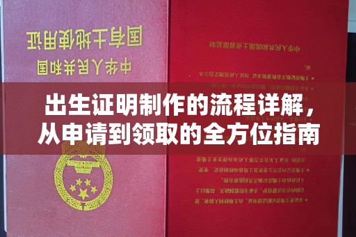 湛河出生证明制作的流程详解，从申请到领取的全方位指南